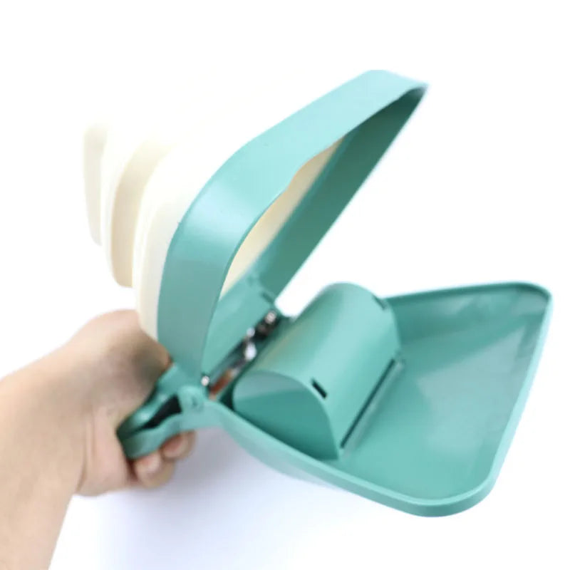 Dog Pet Shovel Travel Foldable Poop Collector with 1 Roll Decomposable Bags Poop Scoop Clean Pick Up Excreta Cleaner Pet Product